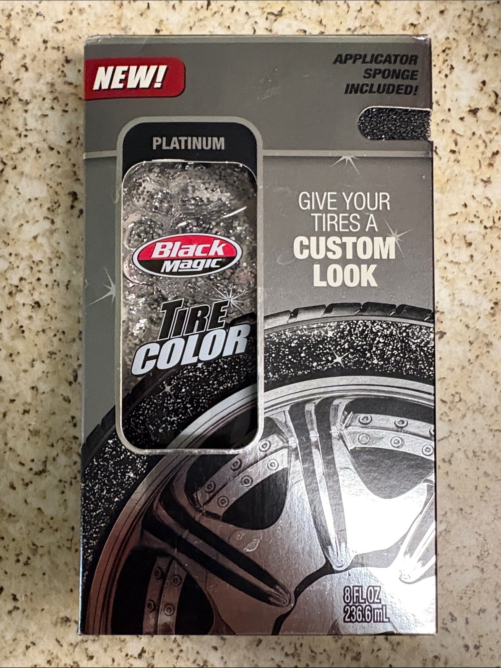 Platinum Tire Color - Silver/Glitter Platinum Finish